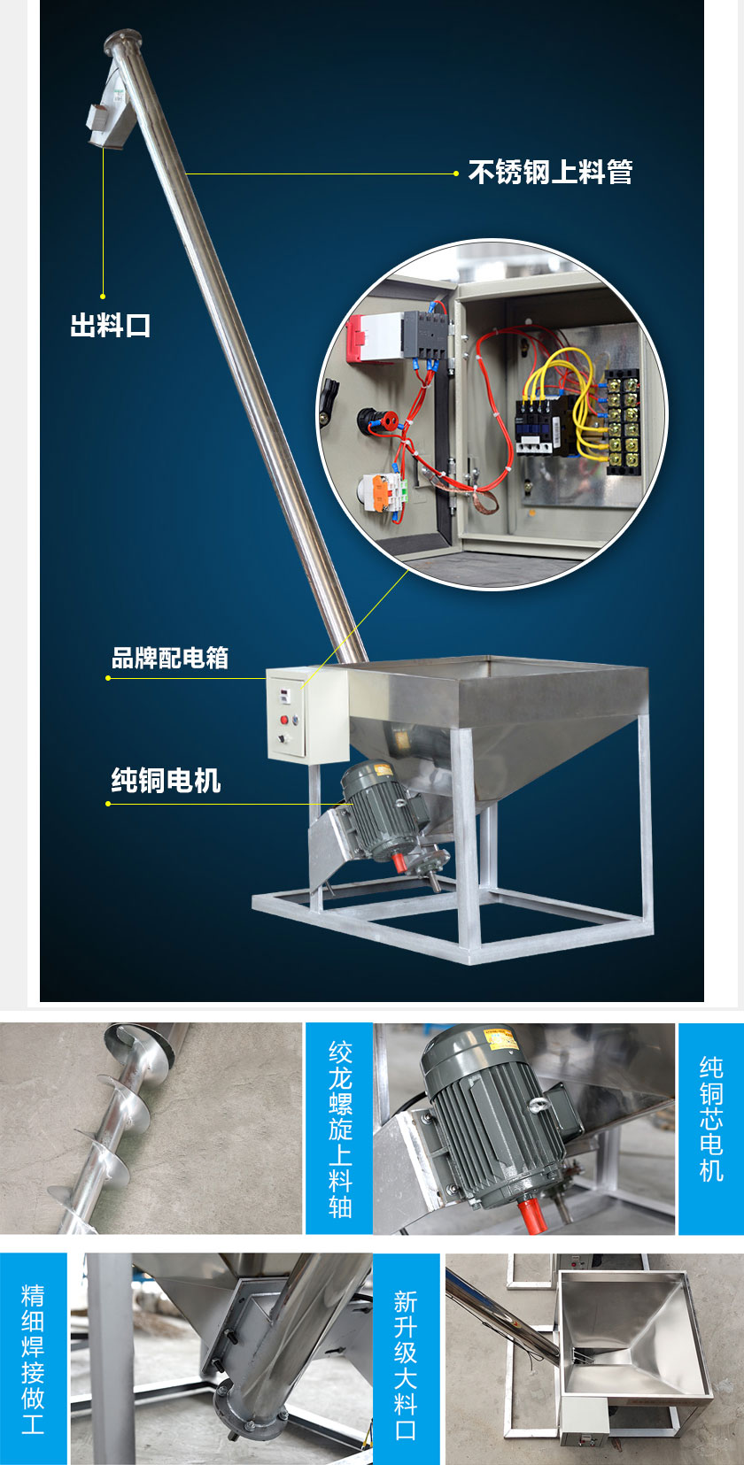 大倾角皮带输送机（jī）结构