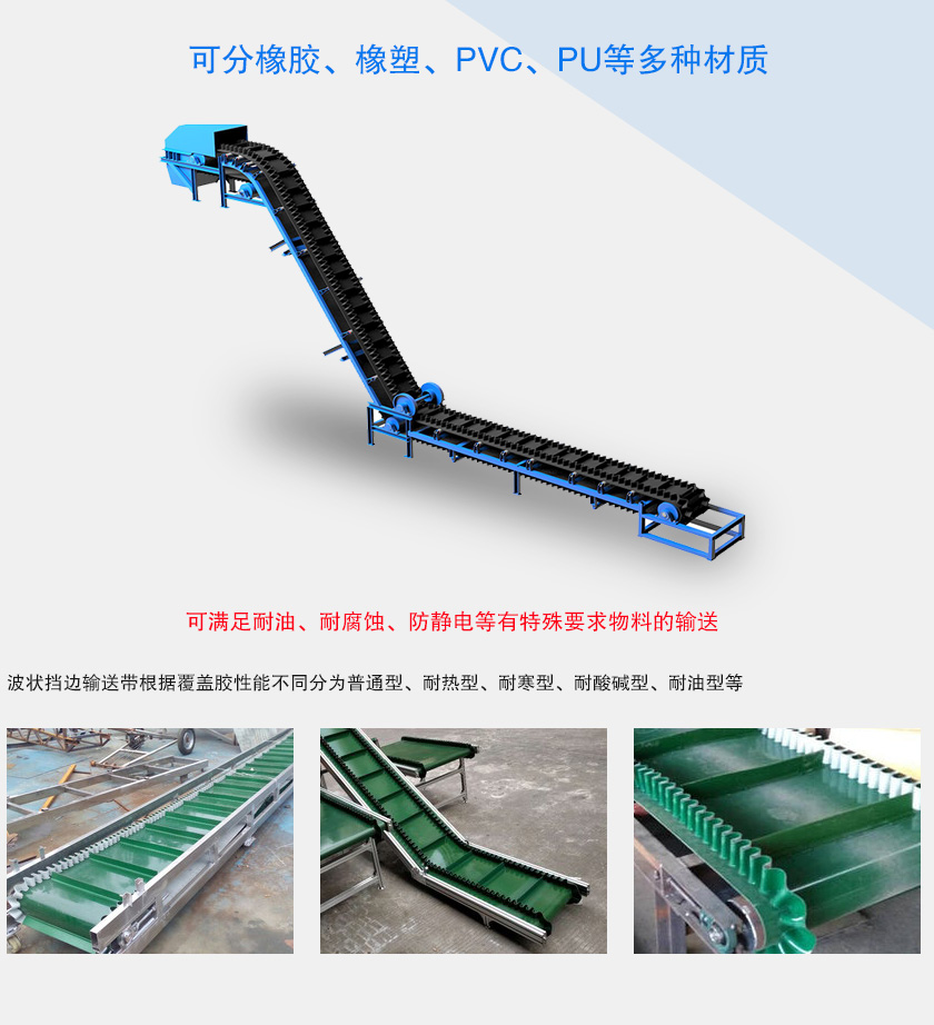 裙邊皮帶輸送機介紹（shào）