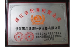2009年省（shěng）優秀民營（yíng）企業
