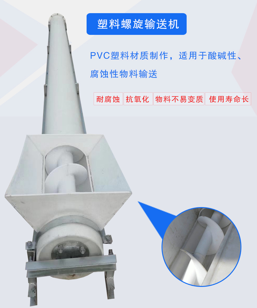 PVC塑料材（cái）質製作,適用於酸堿性、腐蝕性物料輸送