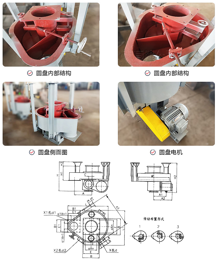 圓盤給料機圓（yuán）盤（pán）結構圖